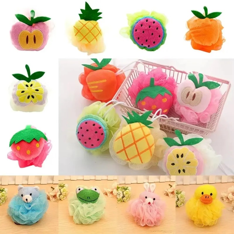 Blush Brush Kabuki - Baby Bath Brush Cartoon Cotton Soft