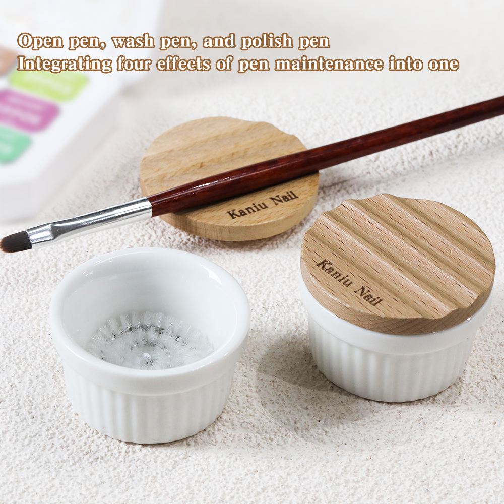 Blush Brush Kabuki - KANIU Smooth Brush Cleaner Cup Wash