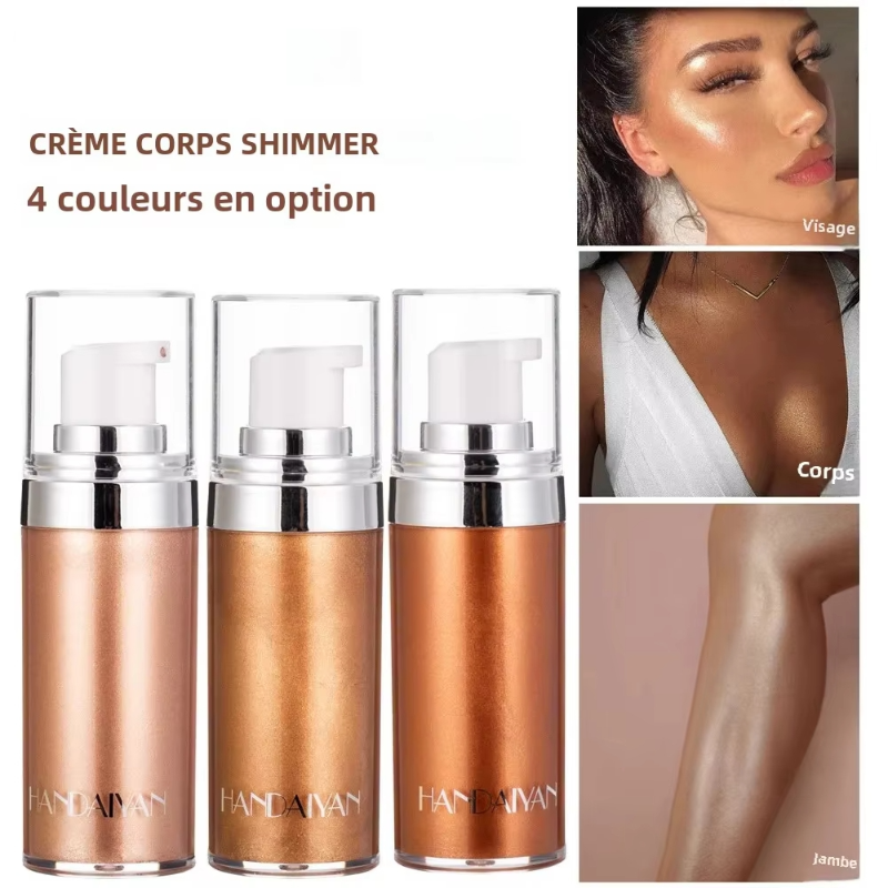 Body Shimmer Lotion - Liquid Highlighter Makeup Smooth Shine Shimmer