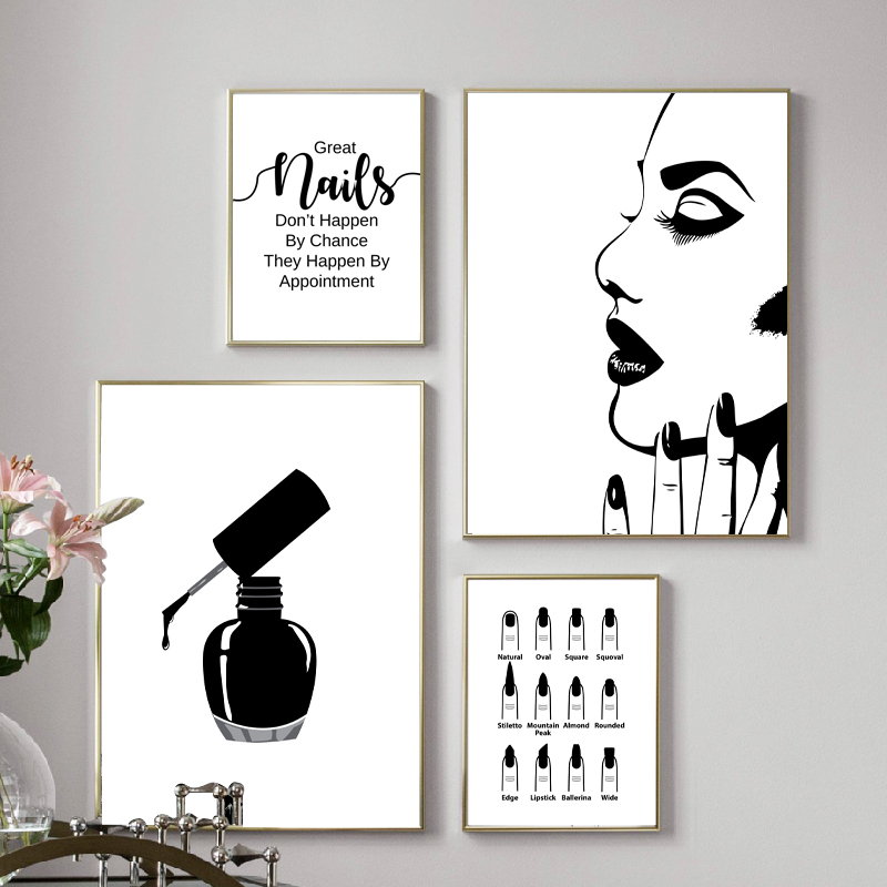 Beauty Makeup Quotes - Nail Salon Quotes Makeup Wall Art
