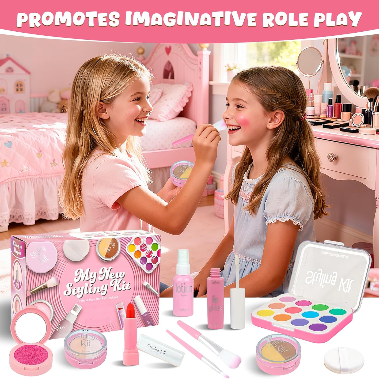 Beauty Real Makeup - Girl's Makeup Toy Set Simulated Cosmetics