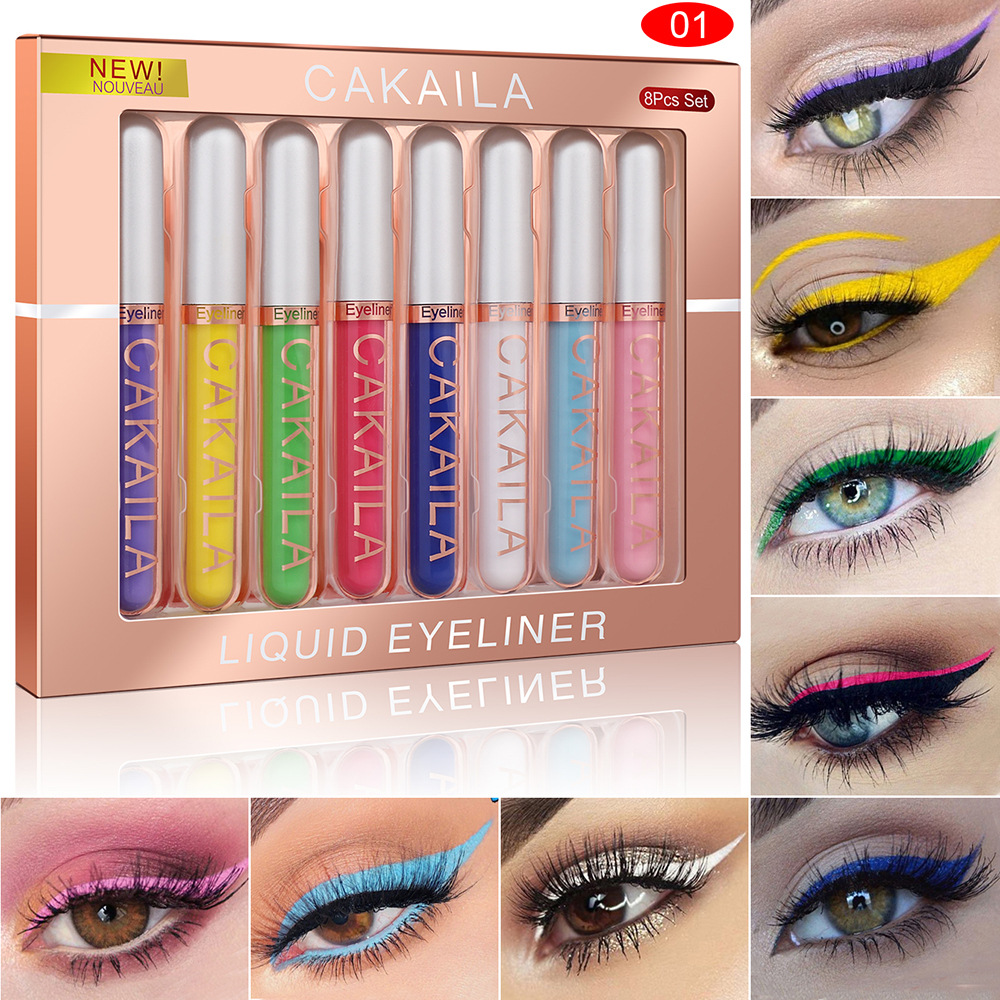 8-Color Set Waterproof Eyeline - Beauty Linasi Makeup reseña y precio