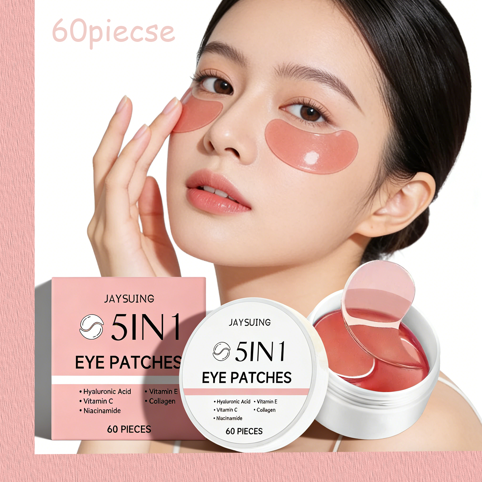 JAYSUING 5-in-1 under Eye Patc - Collagen Eye Patch reseña y precio