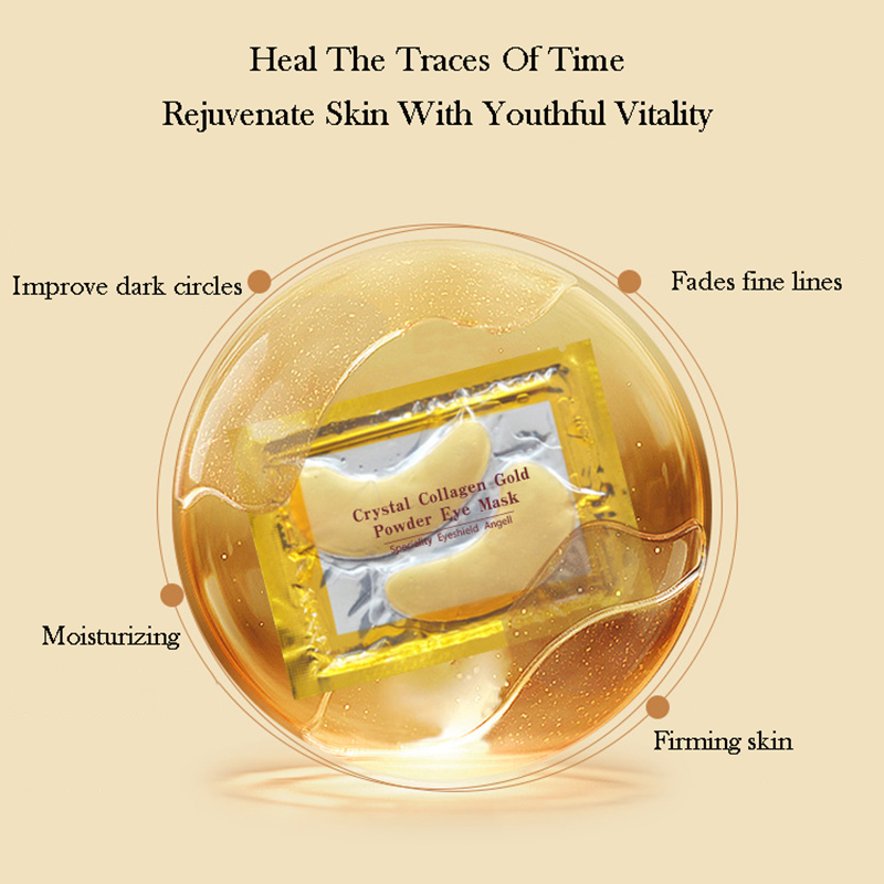 10/20pcs Golden Crystal Collag - Collagen Eye Patch reseña y precio