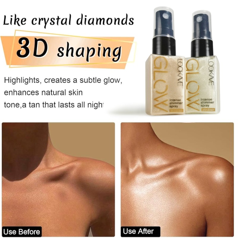 Shimmer Oil Spray Waterproof L - Body Shimmer Lotion reseña y precio