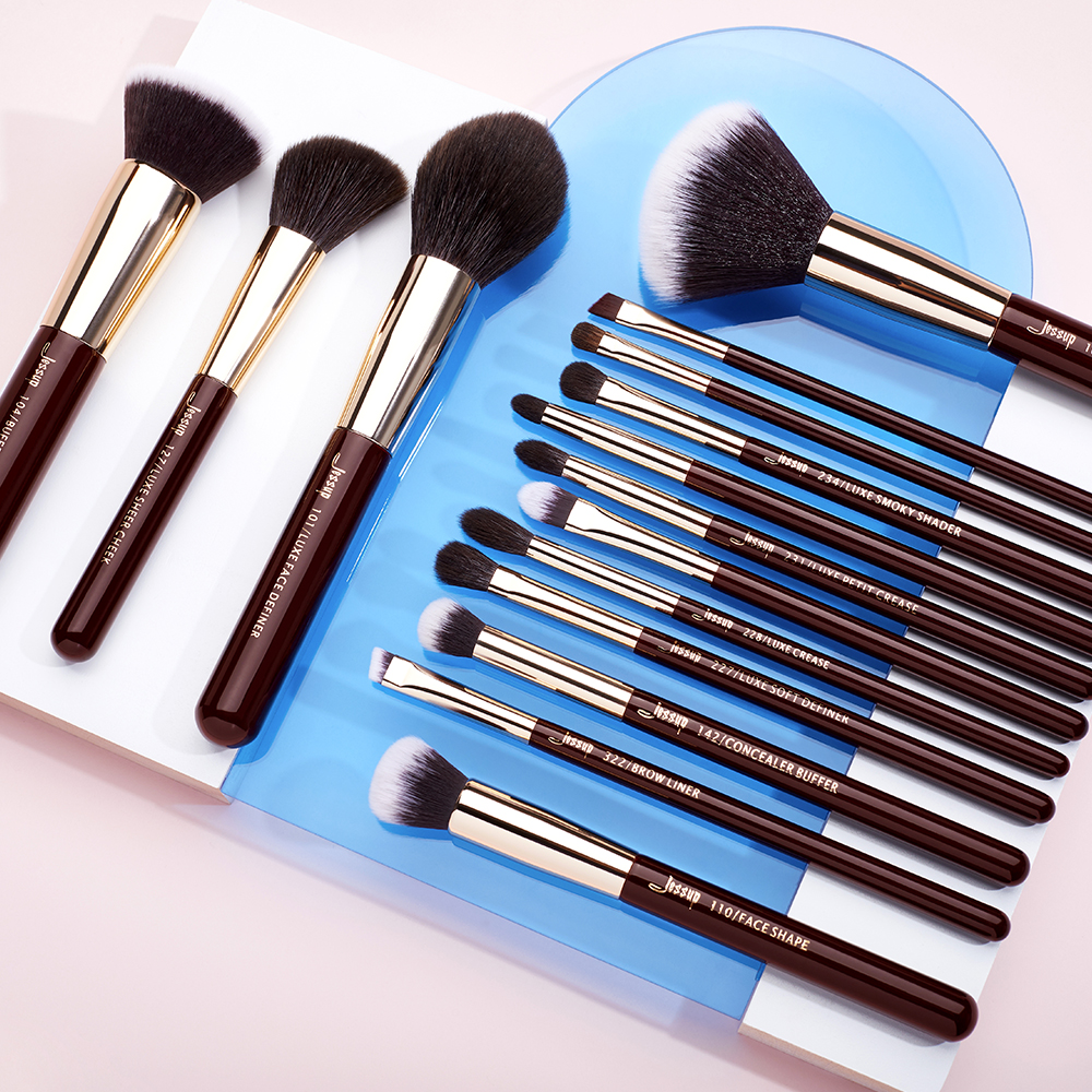 Jessup Makeup Brushes Set 15pc - Blush Brush Kabuki reseña y precio
