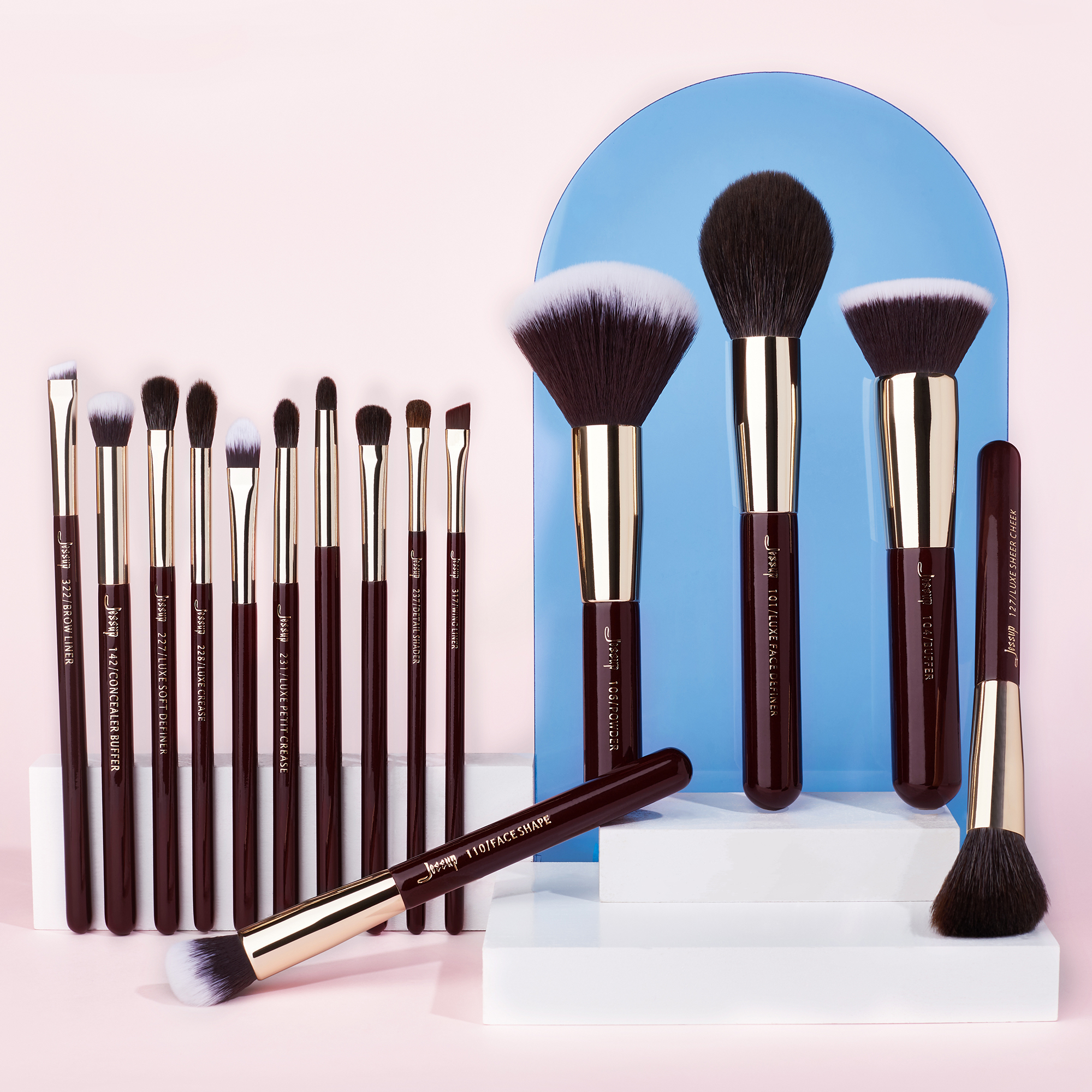 Jessup Makeup Brushes Set 15pc - Blush Brush Kabuki reseña y precio