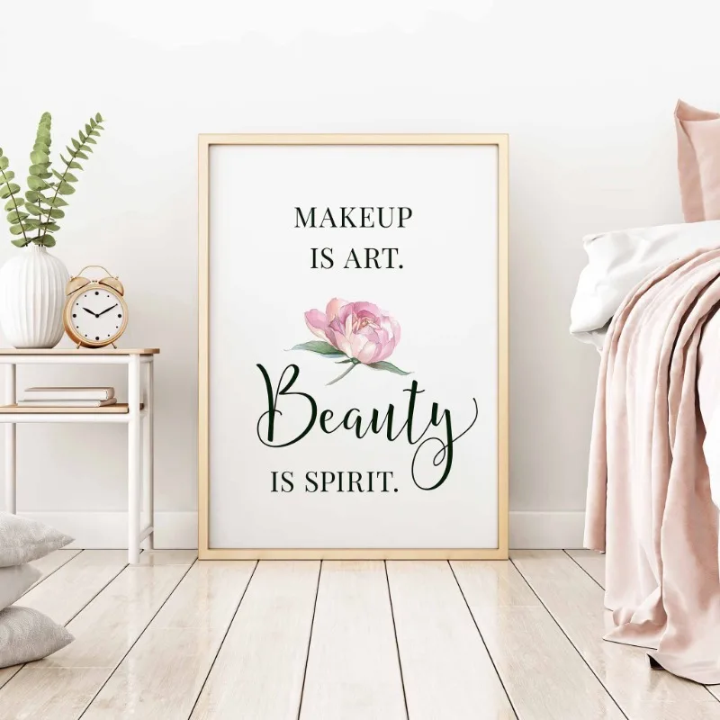 Makeup Quotes Poster Eyelash E - Beauty Makeup Quotes reseña y precio