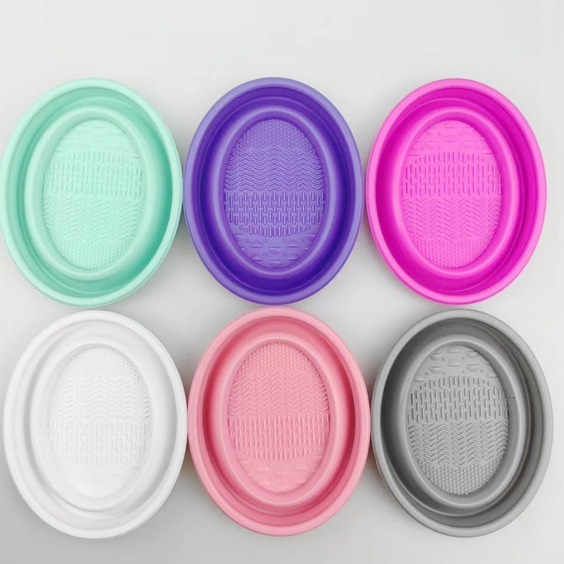 Folding Powder Puff Cleaning B - Blush Brush Kabuki reseña y precio