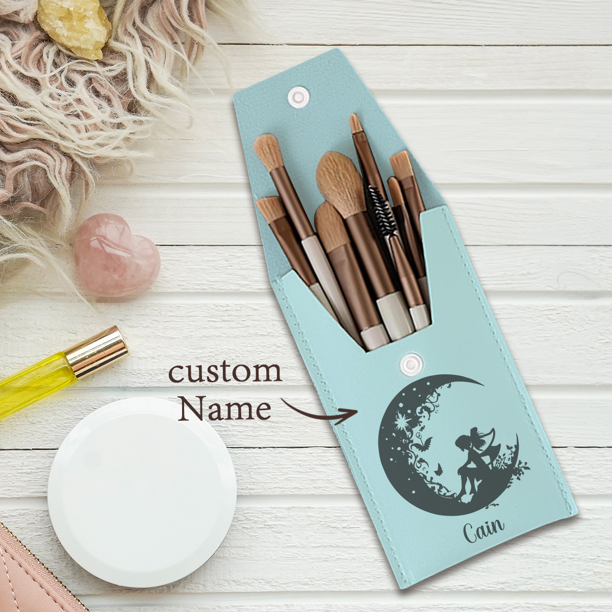1pc Custom Name Makeup Brush,  - Beauty Makeup Names reseña y precio