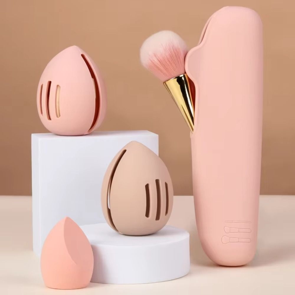 Portable Silicone Makeup Spong - Beauty Makeup Box Set reseña y precio