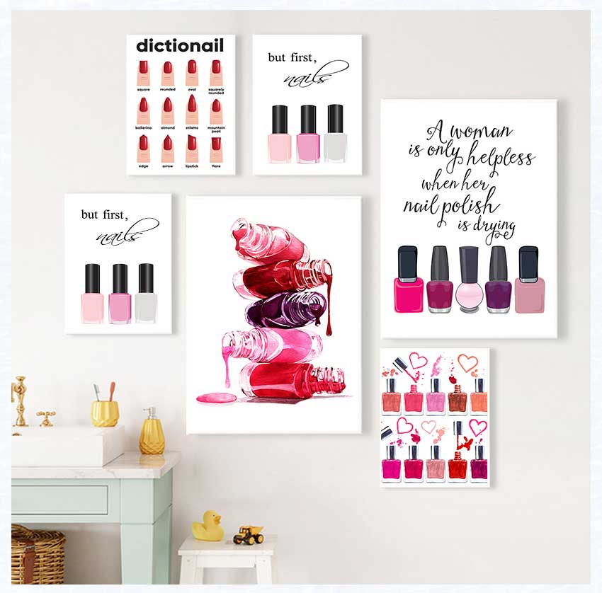 Art Posters and Prints Nail Te - Beauty Makeup Quotes reseña y precio