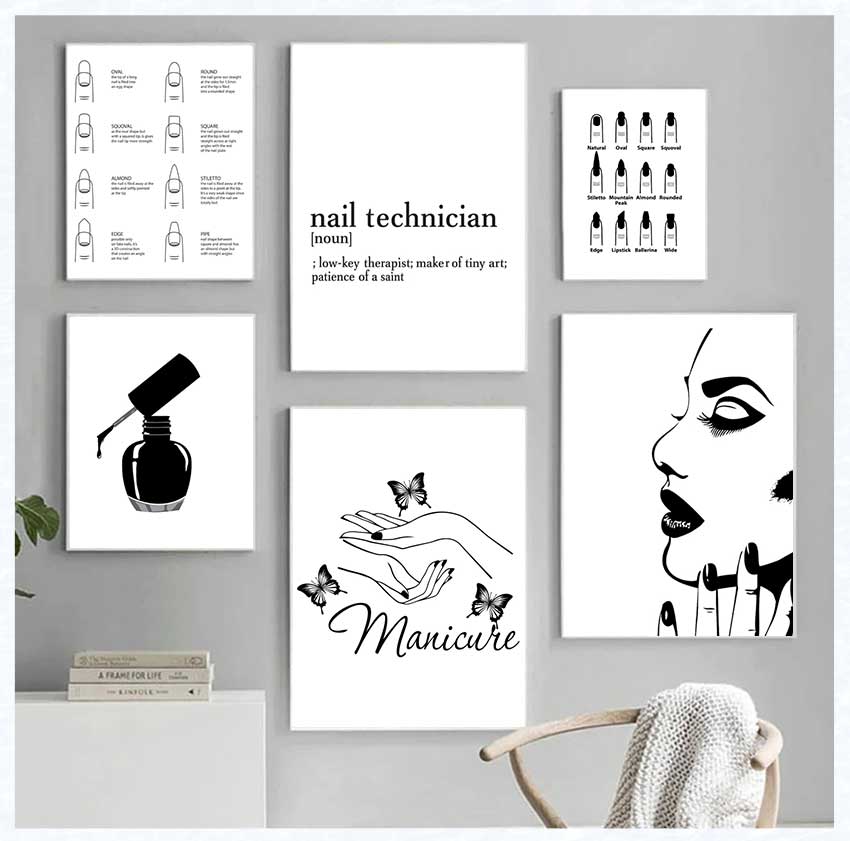 Art Posters and Prints Nail Te - Beauty Makeup Quotes reseña y precio