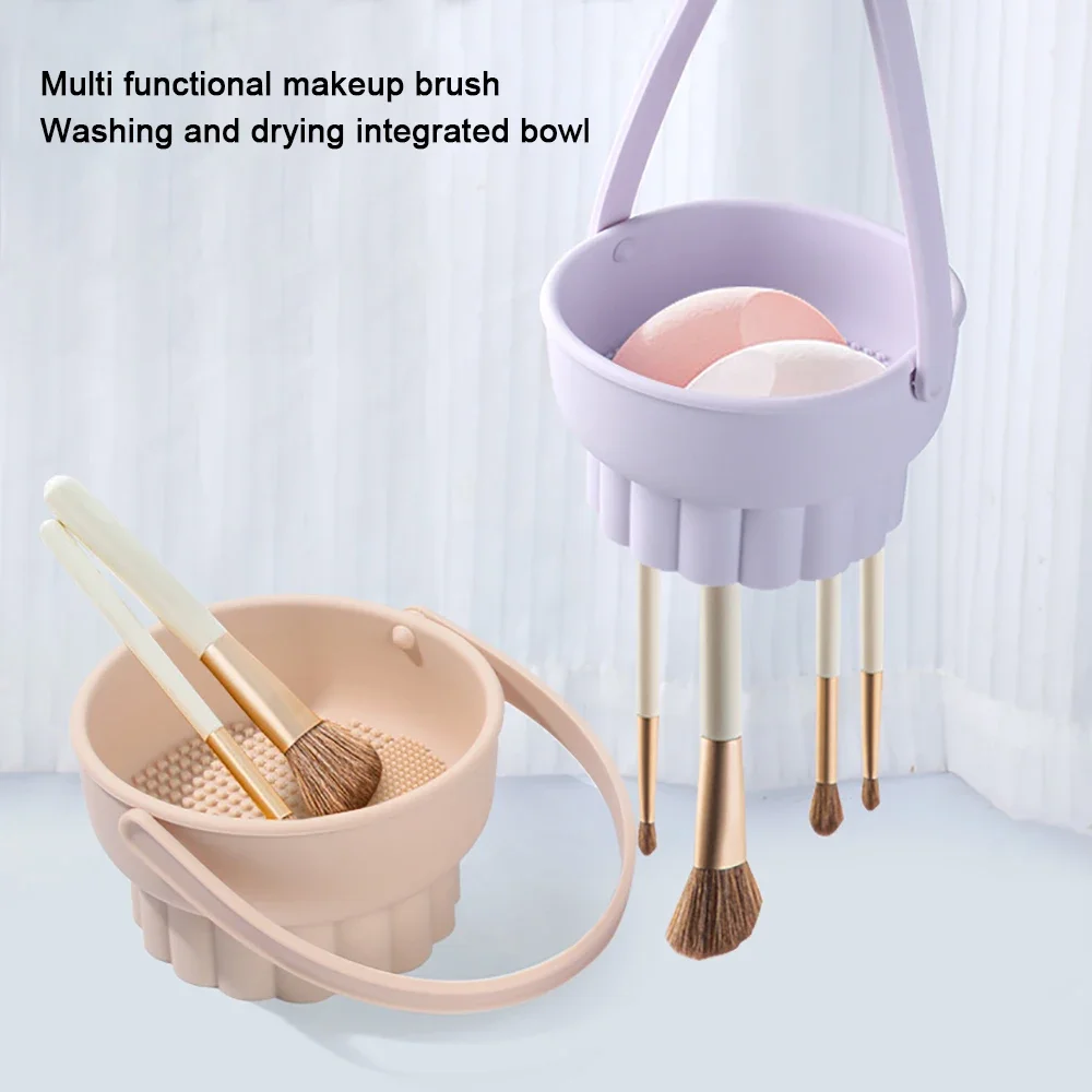 1PC Silicone Washing Bowl Make - Blush Brush Kabuki reseña y precio
