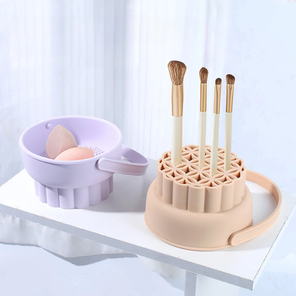 1PC Silicone Washing Bowl Make - Blush Brush Kabuki reseña y precio