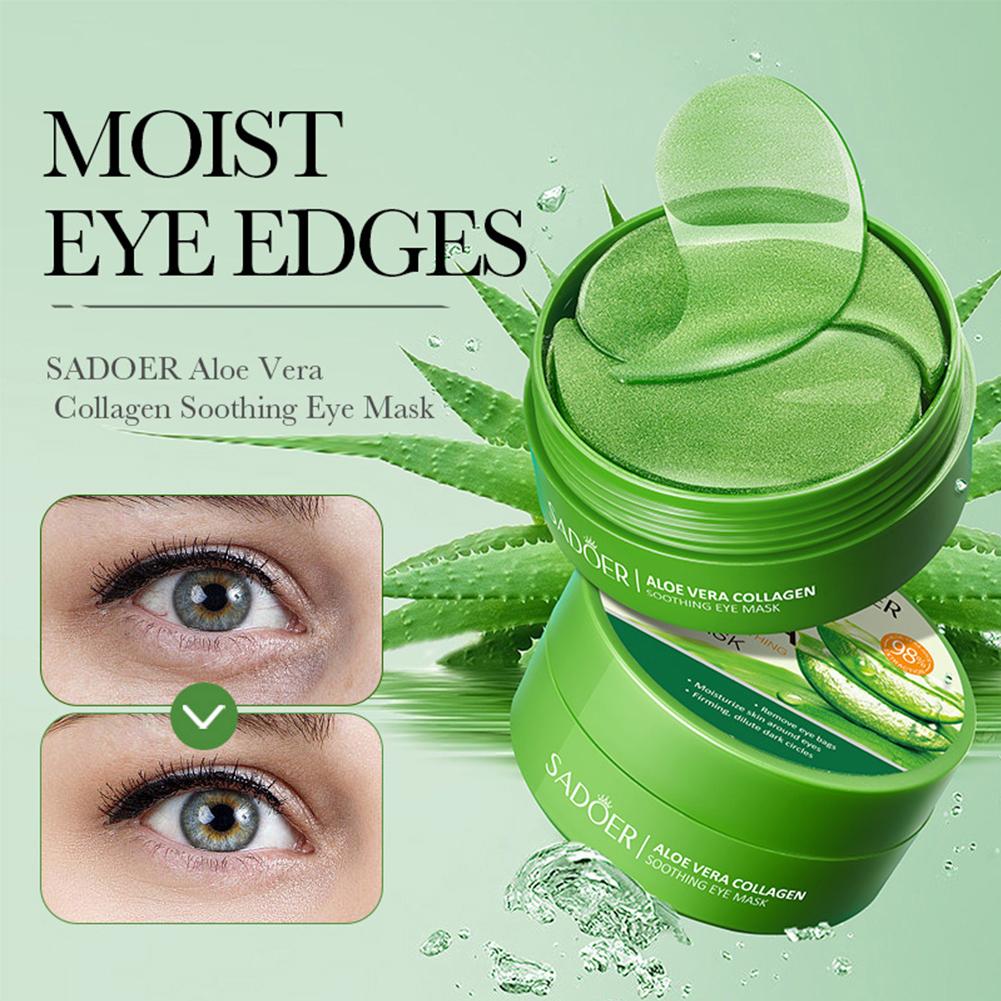 60pcs Aloe Vera Collagen Under - Collagen Eye Patch reseña y precio
