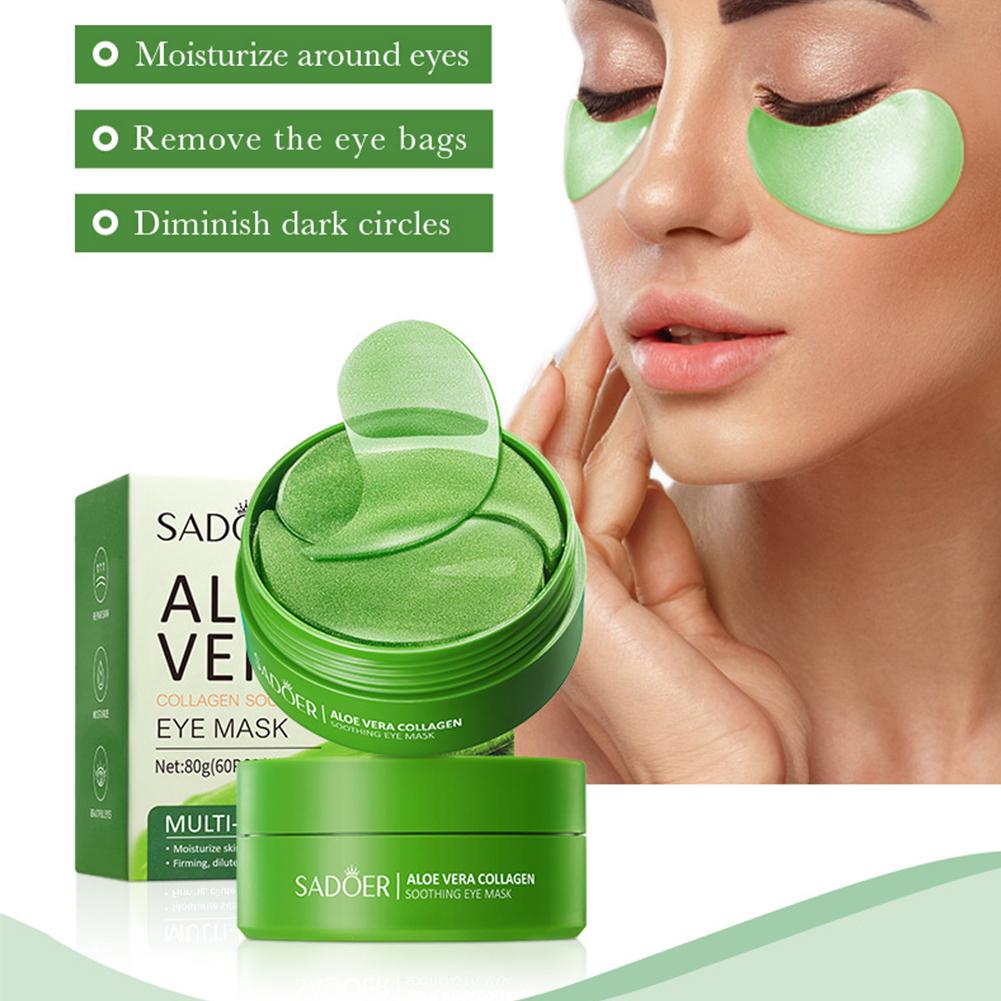 60pcs Aloe Vera Collagen Under - Collagen Eye Patch reseña y precio