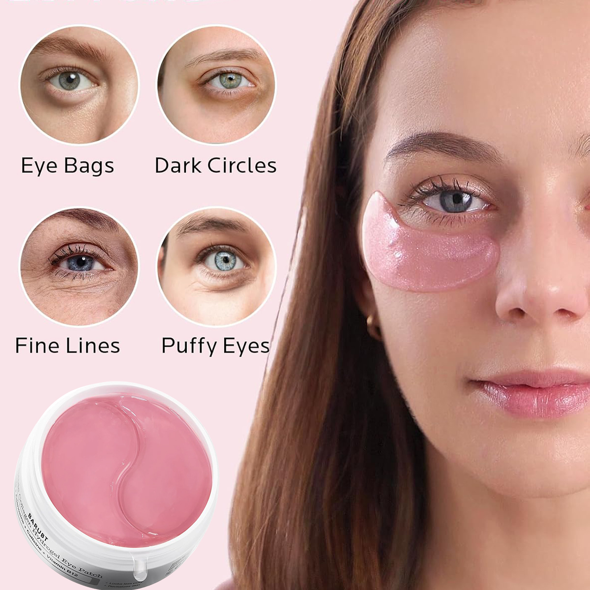 BARUBT Collagen Hydrogel Firms - Collagen Eye Patch reseña y precio