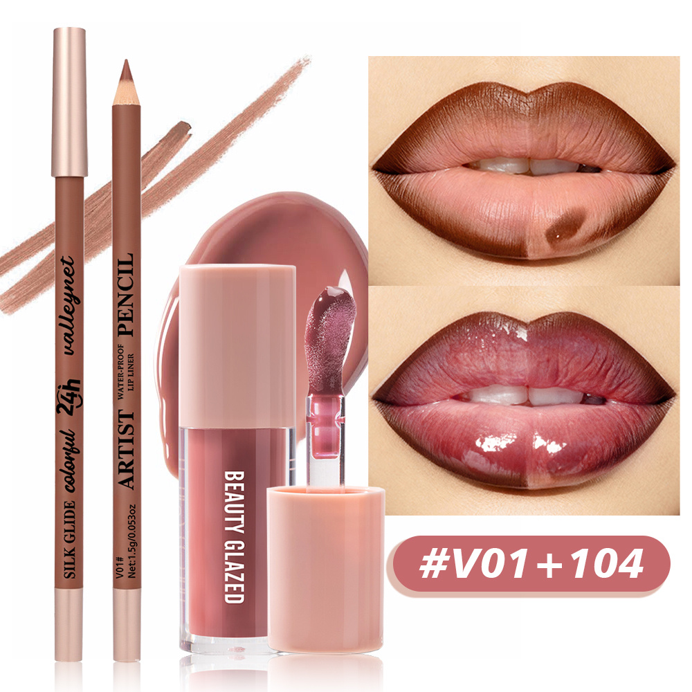 2Pcs/Set Matte Velvet Lip Line - Beauty Makeup Tutorial reseña y precio