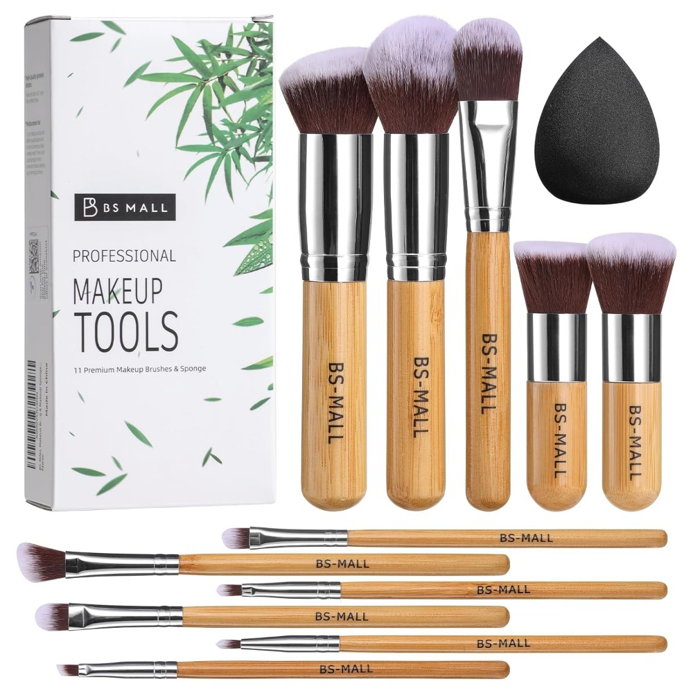 BS-MALL Makeup Brush Set 11Pcs - Blush Brush Kabuki reseña y precio