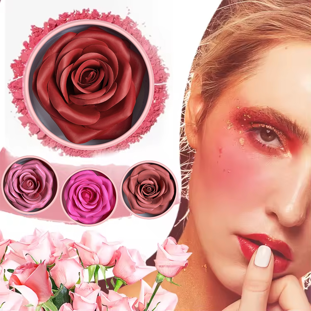 3D Petal Rose Makeup Blush 4 c - Beauty Real Makeup reseña y precio