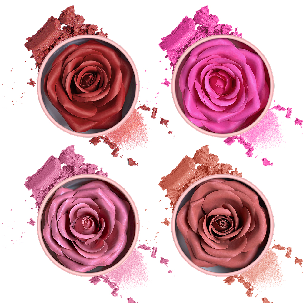 3D Petal Rose Makeup Blush 4 c - Beauty Real Makeup reseña y precio
