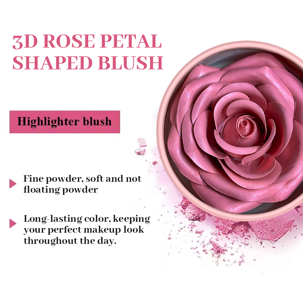 3D Petal Rose Makeup Blush 4 c - Beauty Real Makeup reseña y precio