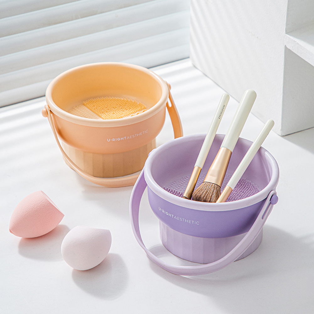 Makeup Brush Cleaning Bucket W - Blush Brush Kabuki reseña y precio