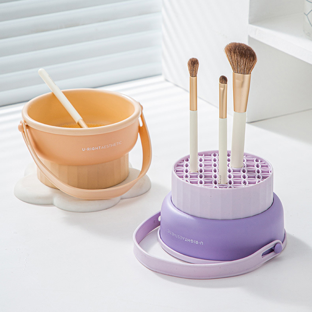 Makeup Brush Cleaning Bucket W - Blush Brush Kabuki reseña y precio