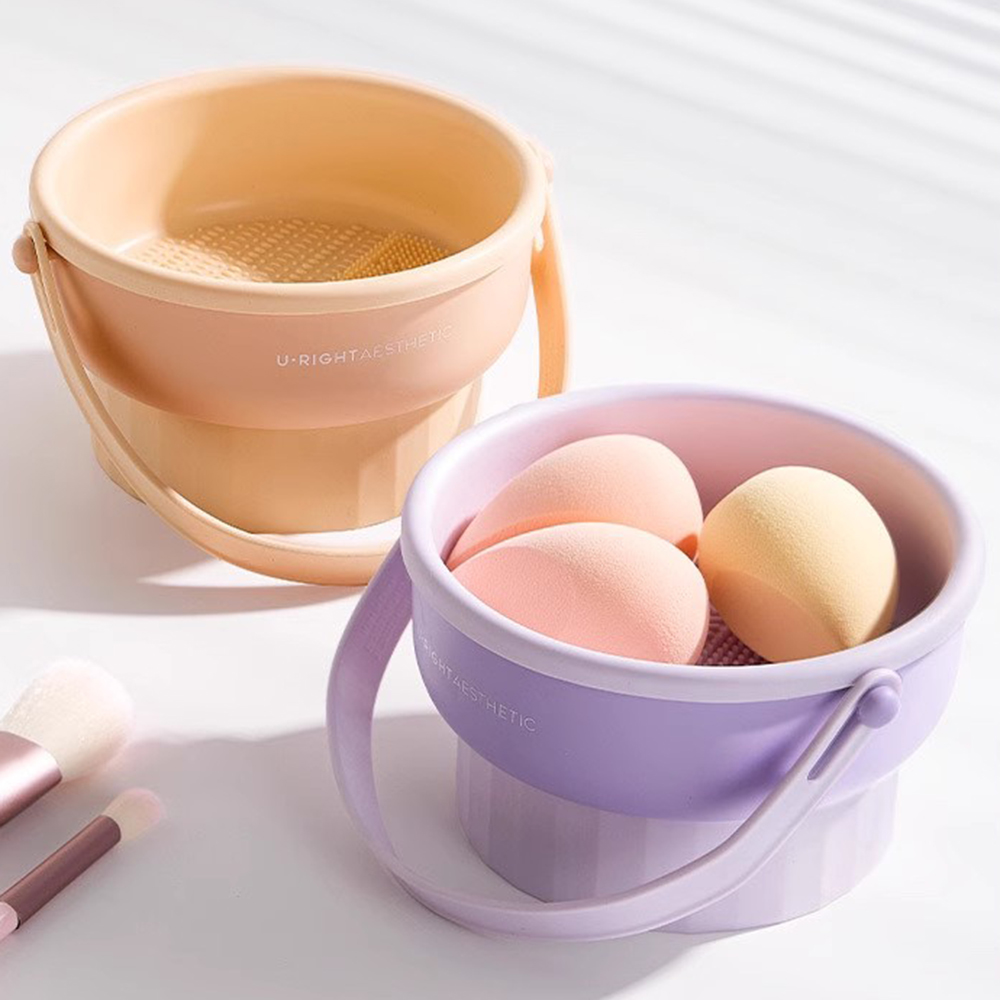 Makeup Brush Cleaning Bucket W - Blush Brush Kabuki reseña y precio