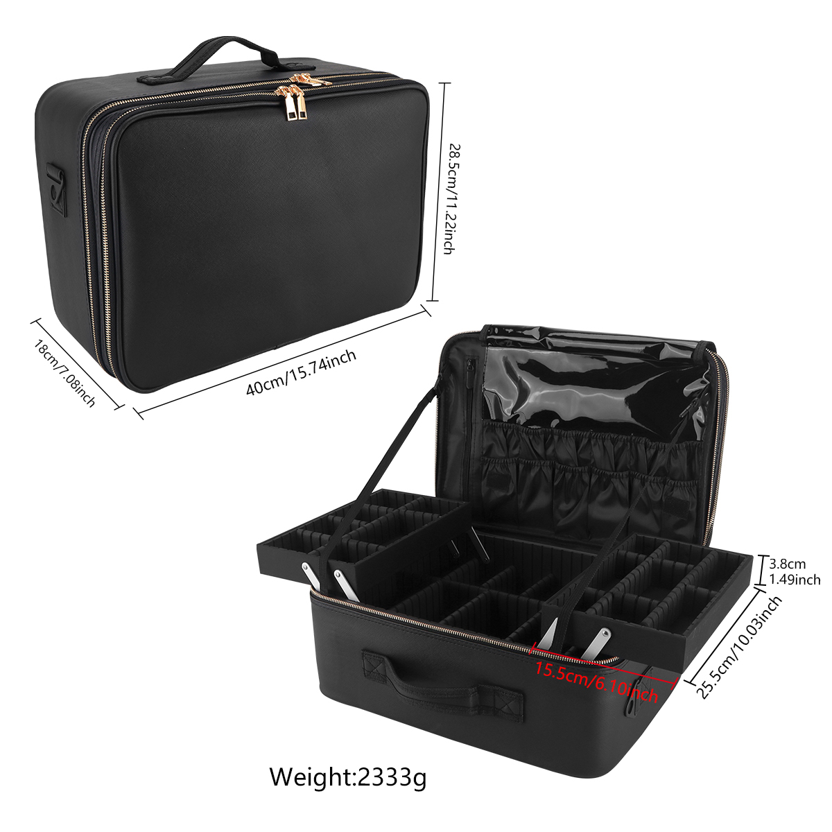 Women Travel Cosmetic Case Org - Beauty Makeup Box Set reseña y precio
