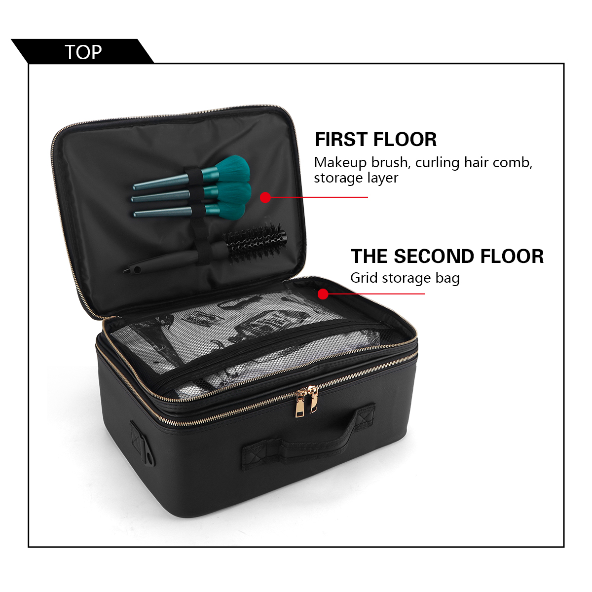 Women Travel Cosmetic Case Org - Beauty Makeup Box Set reseña y precio