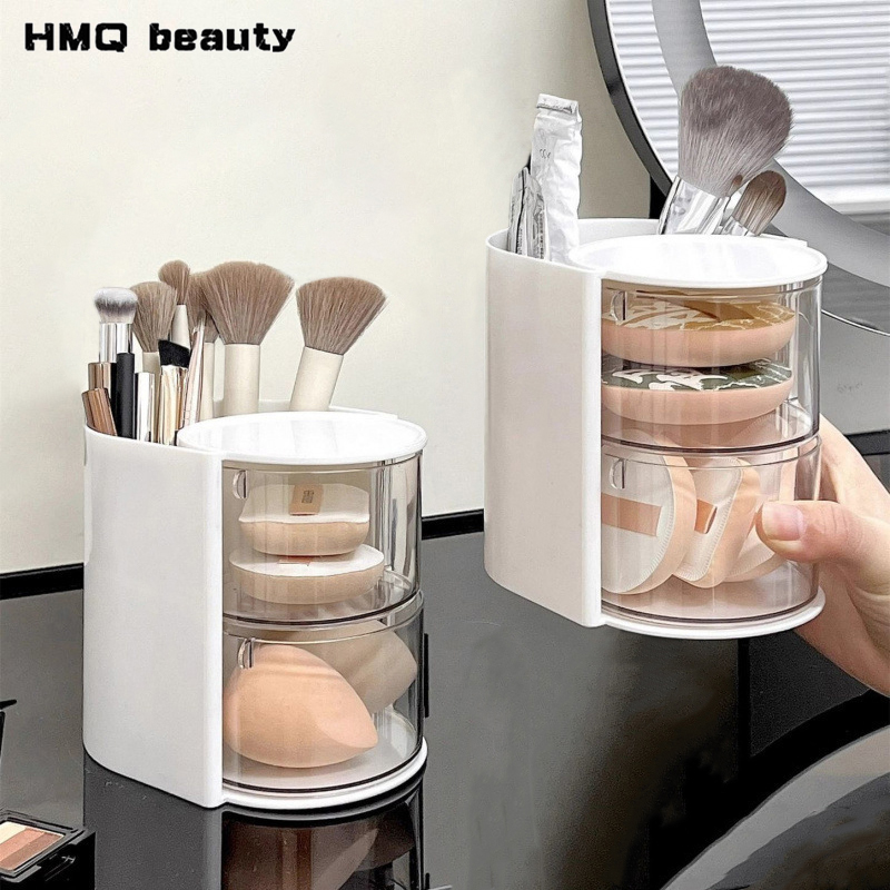 2-in-1 Rotatable Makeup Brushe - Blush Brush Kabuki reseña y precio