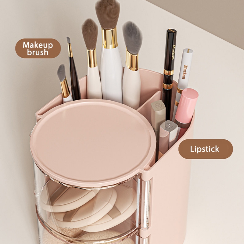 2-in-1 Rotatable Makeup Brushe - Blush Brush Kabuki reseña y precio