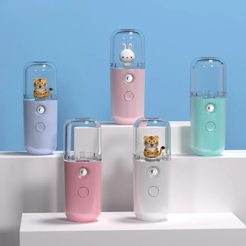 Cartoon Mini Facial Humidifier - Beauty Makeup Light reseña y precio