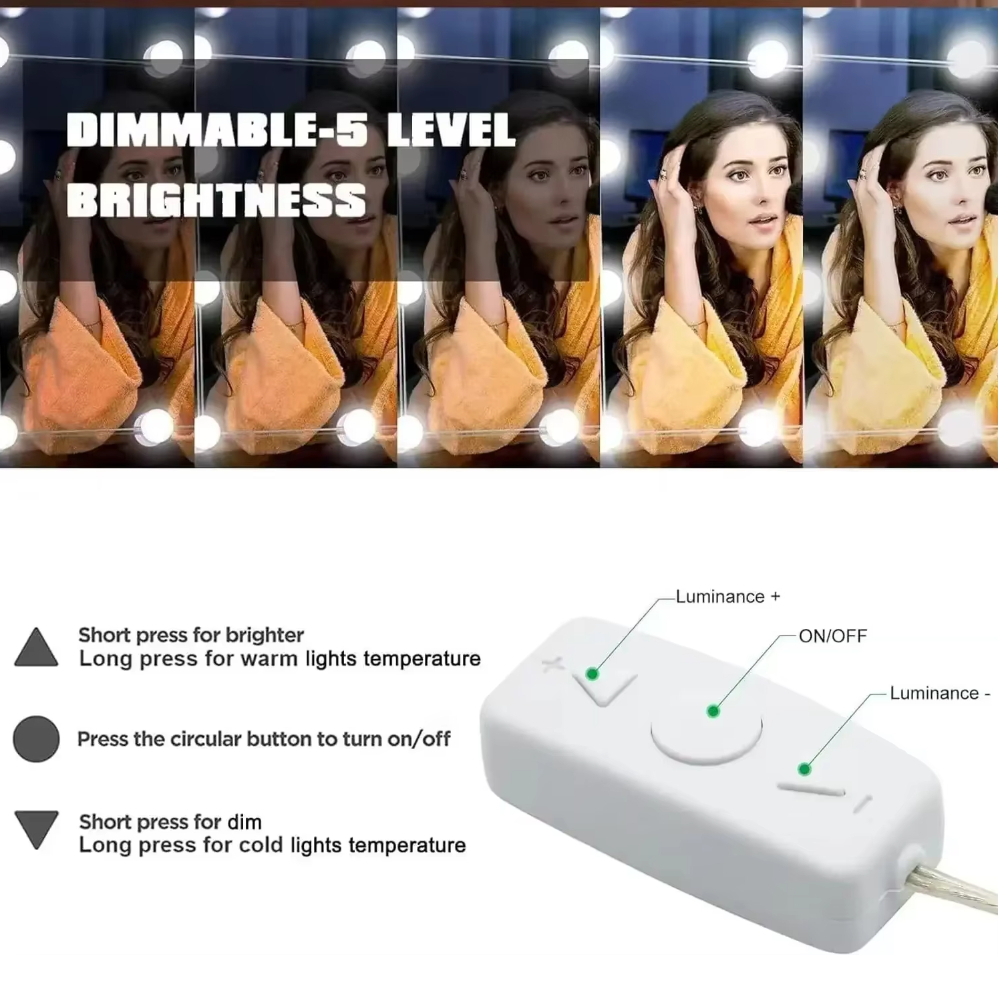 10LED Makeup Mirror Light Bulb - Beauty Makeup Light reseña y precio