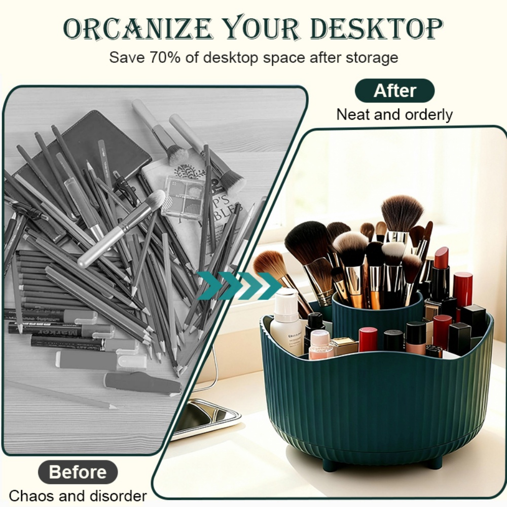 360° Rotating makeup Storage B - Beauty Makeup Box Set reseña y precio