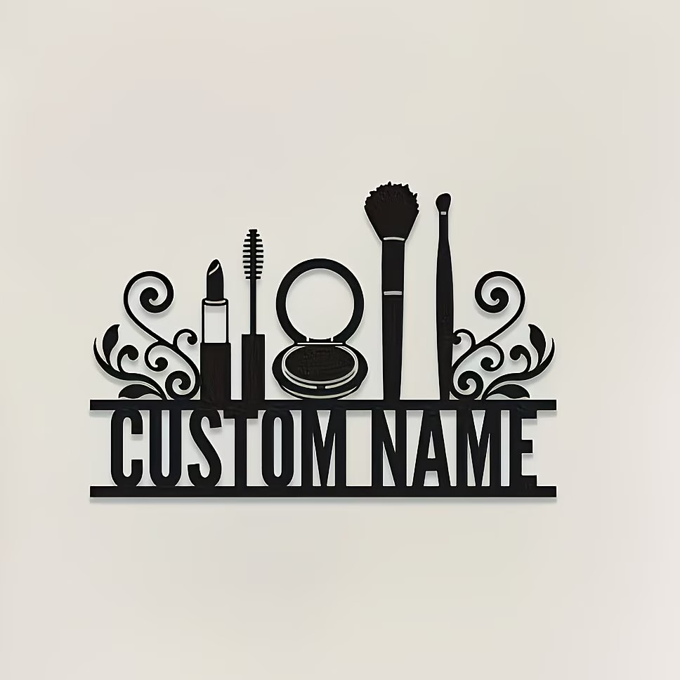Personalized Metal Wall Decora - Beauty Makeup Names reseña y precio