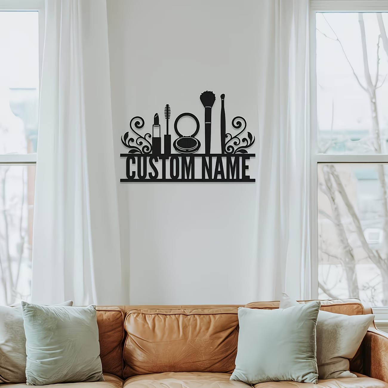 Personalized Metal Wall Decora - Beauty Makeup Names reseña y precio