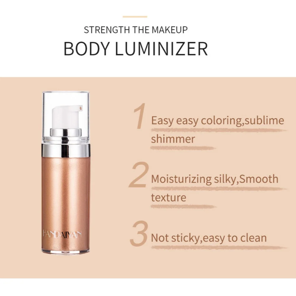 Liquid Highlighter Makeup Smoo - Body Shimmer Lotion reseña y precio
