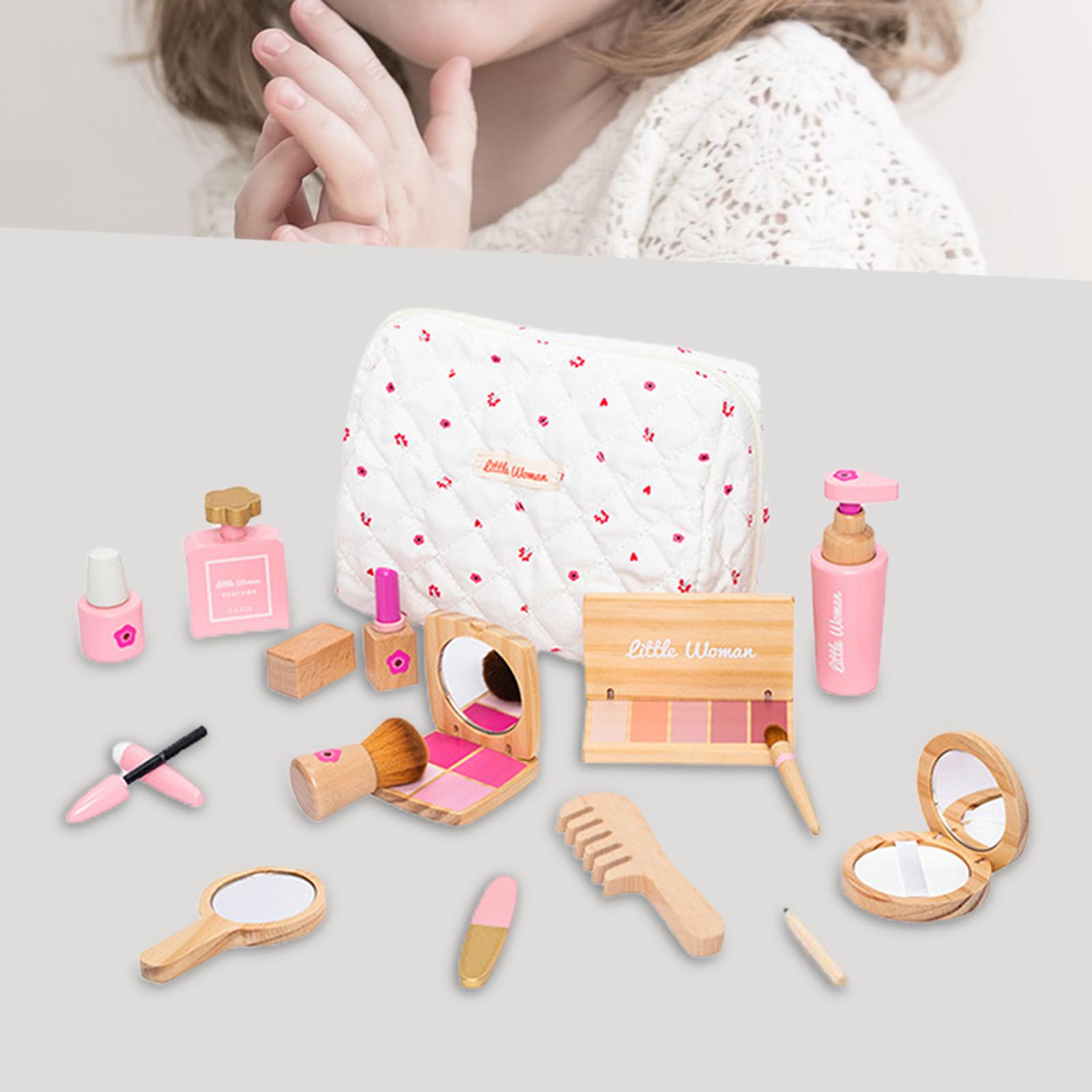 Makeup Toy Kits Wooden Makeup  - Beauty Makeup Games For Girls reseña y precio