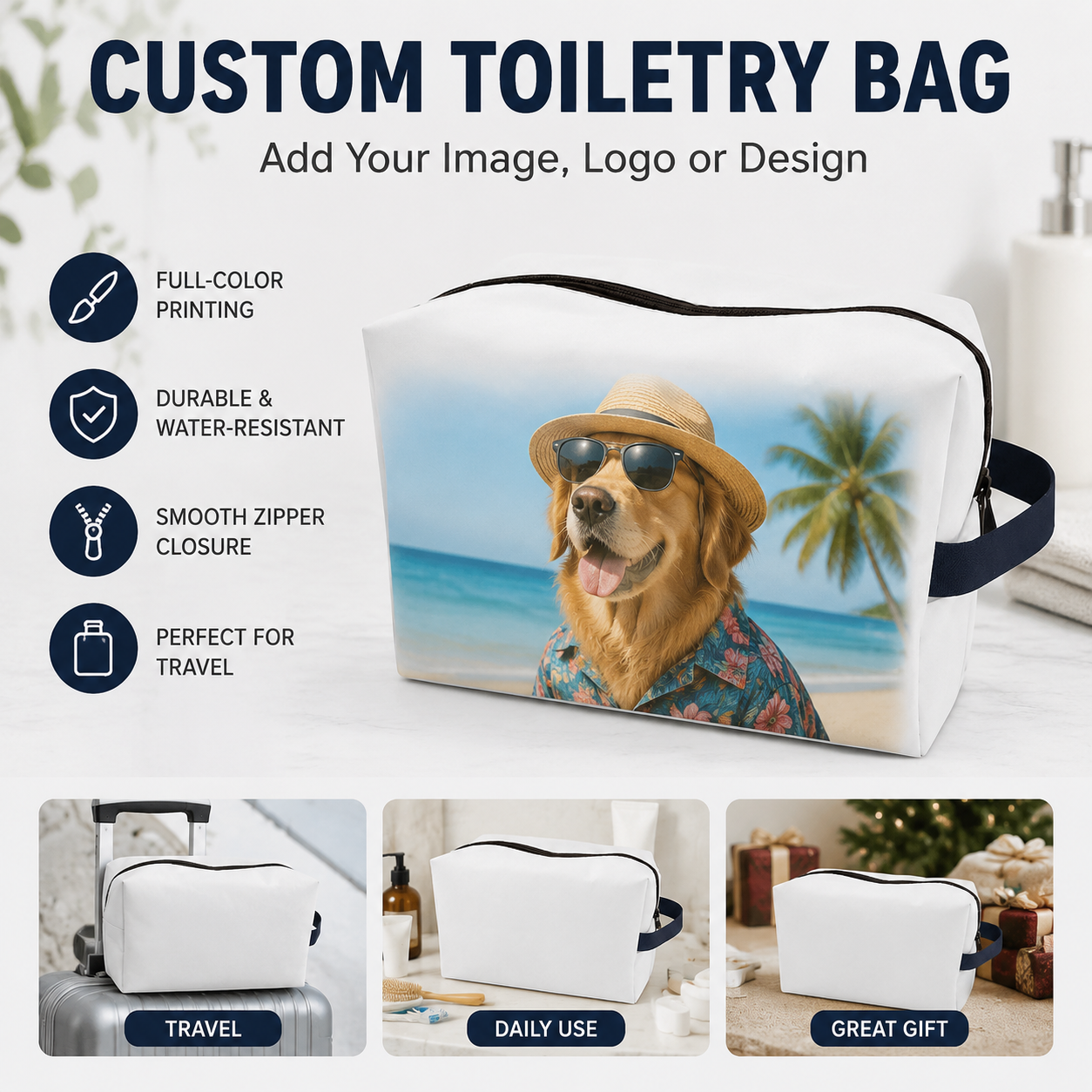 Personalized Cosmetic Bag Cust - Beauty Makeup Names reseña y precio