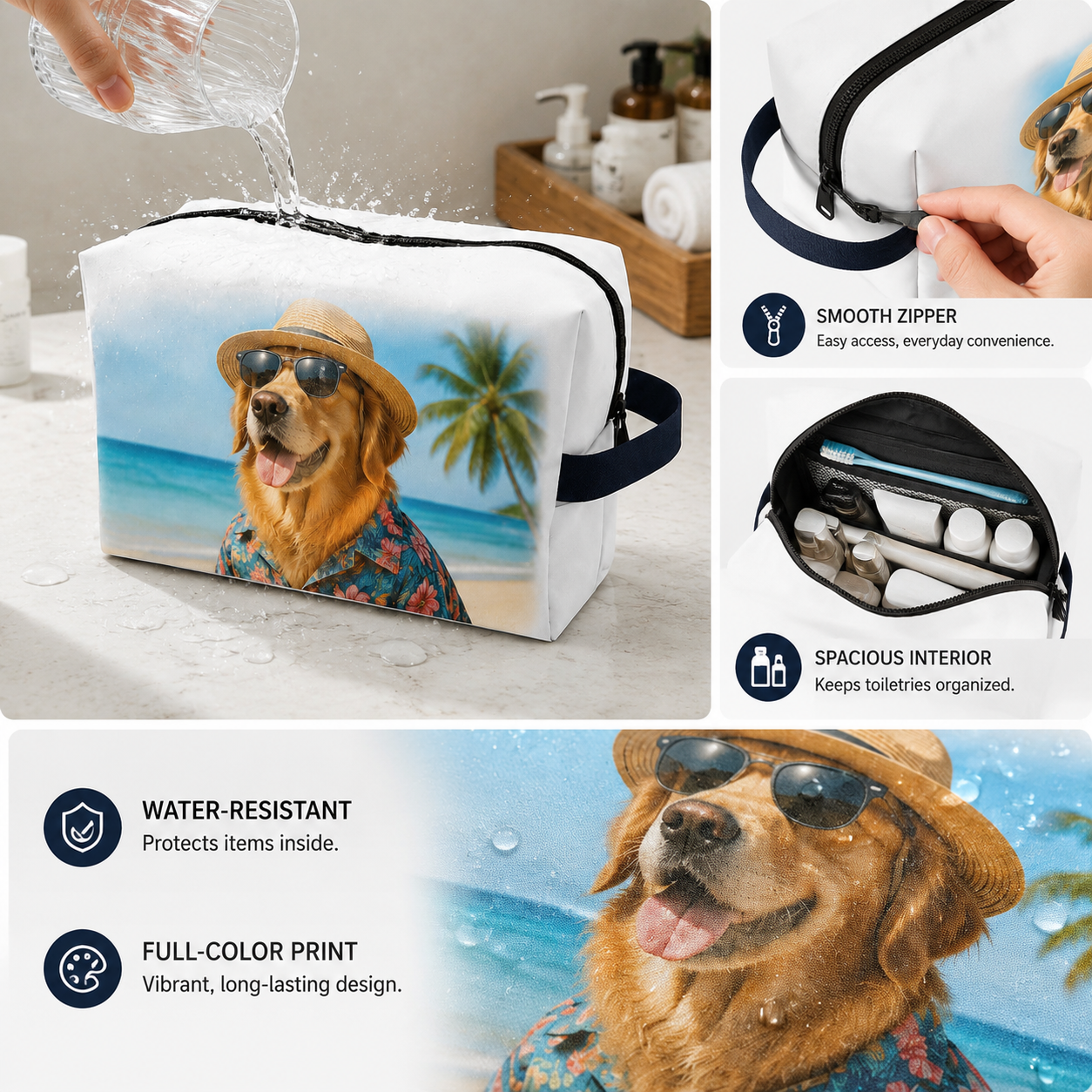 Personalized Cosmetic Bag Cust - Beauty Makeup Names reseña y precio