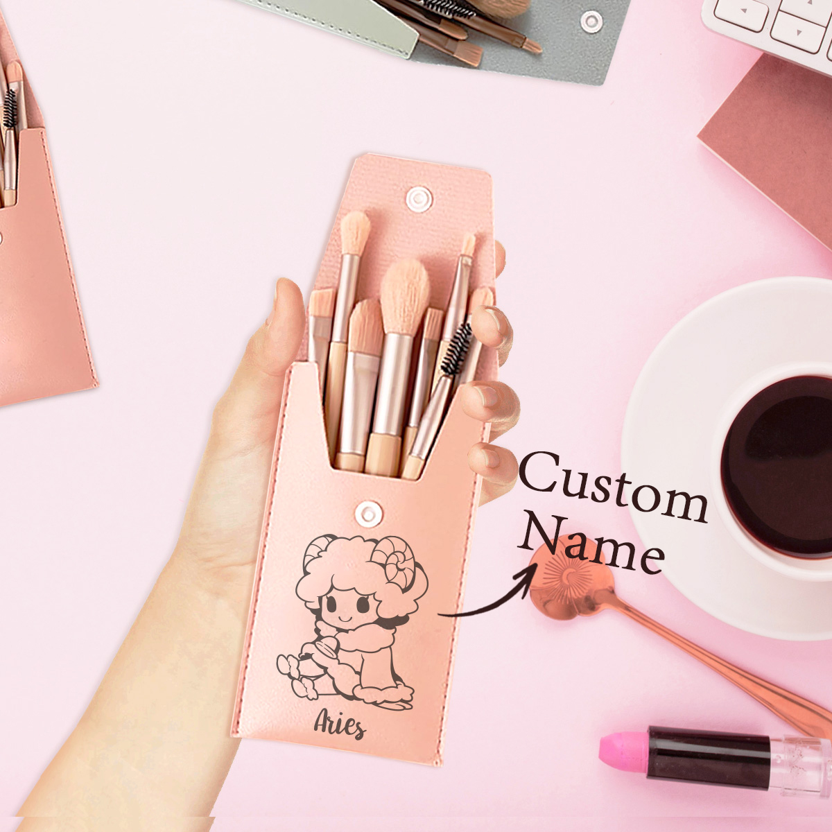1pc Custom Name Makeup Brush,  - Beauty Makeup Names reseña y precio