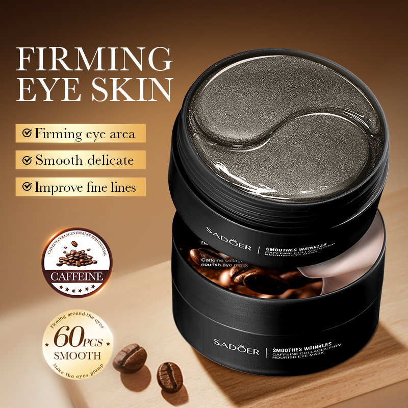 60pcs SADOER Caffeine Crystal  - Collagen Eye Patch reseña y precio