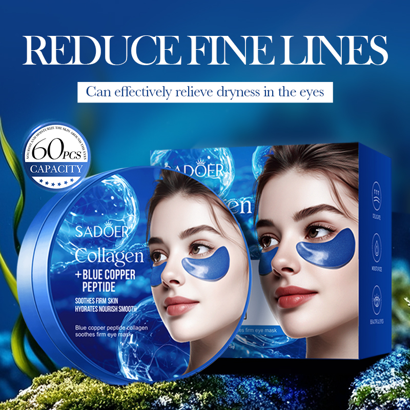 60pcs SADOER Caffeine Crystal  - Collagen Eye Patch reseña y precio