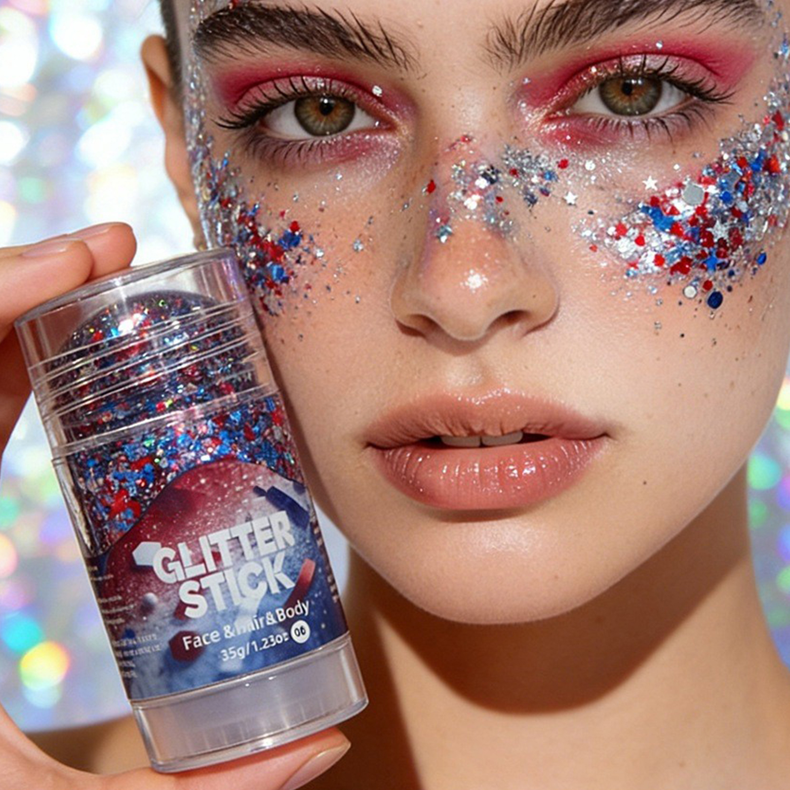 Independence Day Glitter Stick - Body Shimmer Lotion reseña y precio
