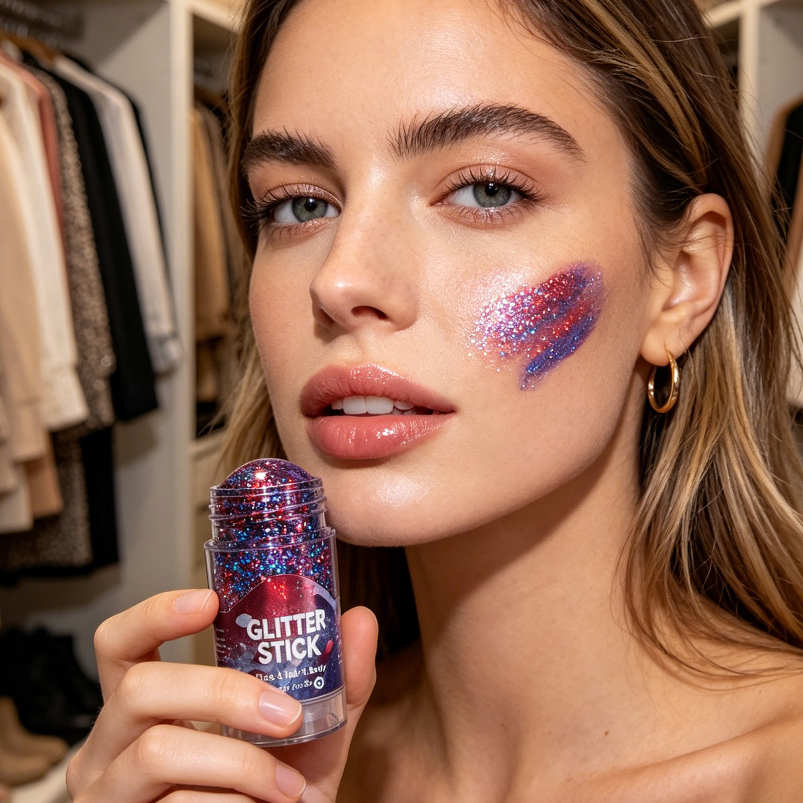 Independence Day Glitter Stick - Body Shimmer Lotion reseña y precio
