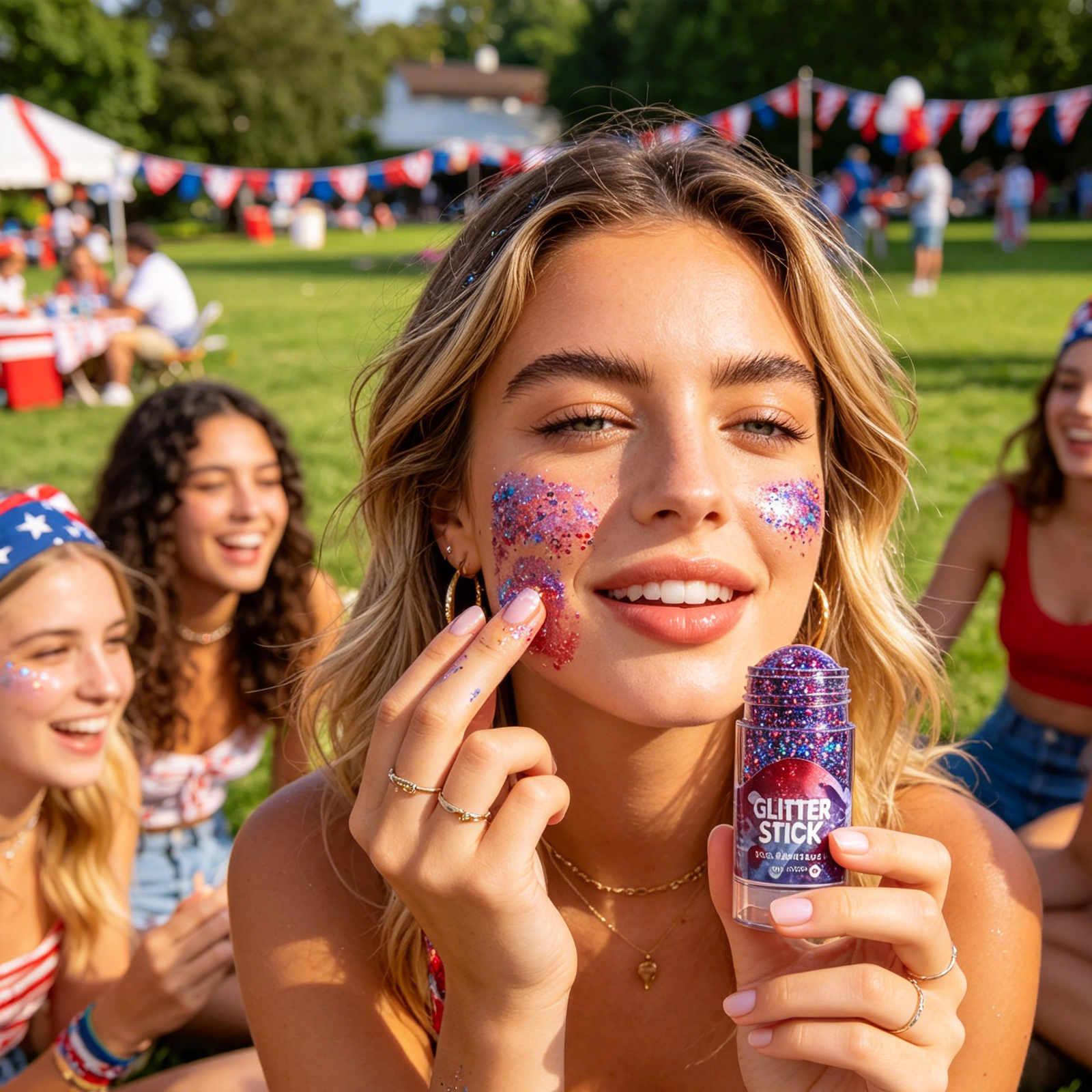 Independence Day Glitter Stick - Body Shimmer Lotion reseña y precio