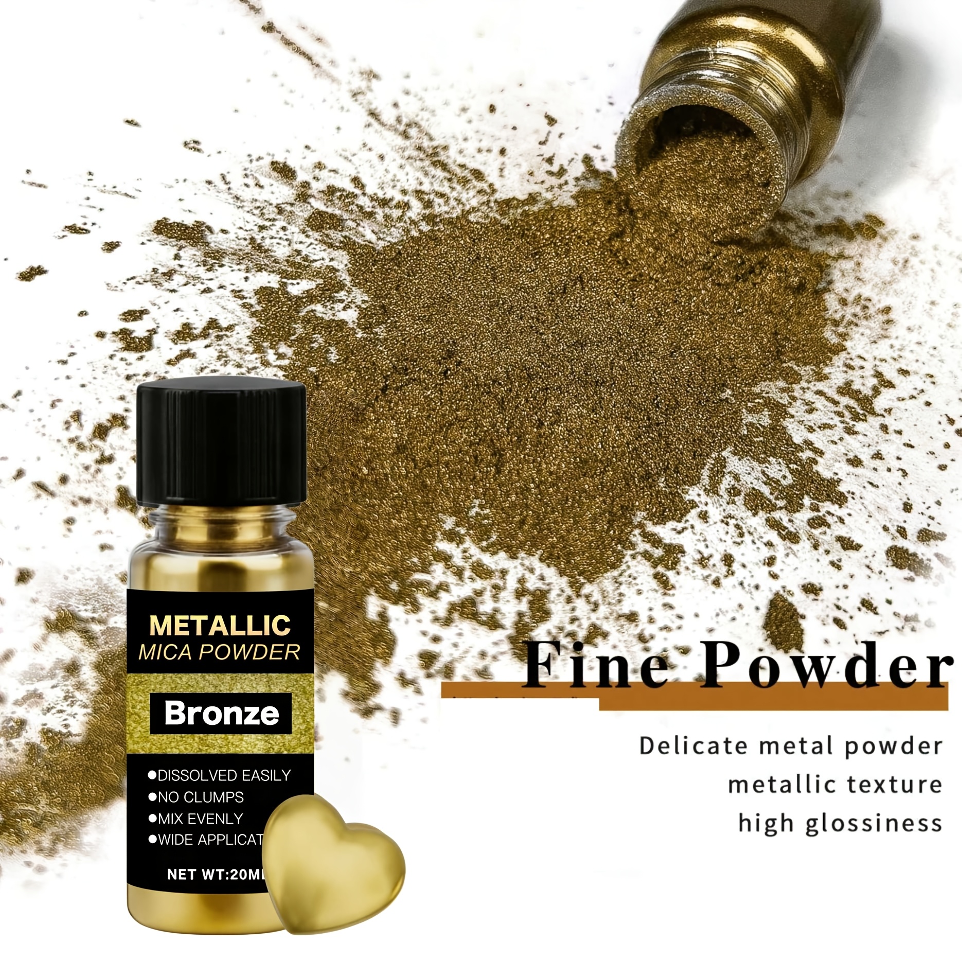 Metallic Mica Powder, Brushed  - Blush Brush Kabuki reseña y precio